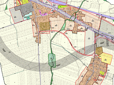 Návrh nového územního plánu prezentovaný v Podvihově