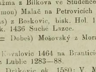 Křestní jména našich urozených pánů - 1875