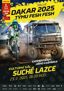 Pozvánka na přednášku RALLYE DAKAR 2025