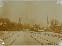Opavské východní nádraží focenao v 11:30 cca 1901